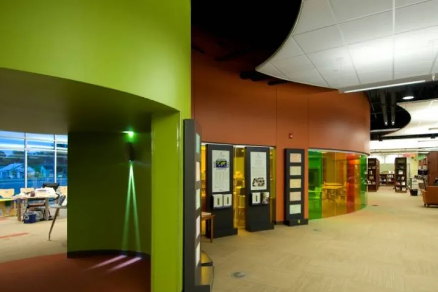 Interior of the Benton branch.